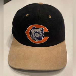 Chicago Bears Hat Mens Cap Plain Logo Vintage NFL Strapback Strap Adjustable